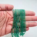 Aventurine Faceted Rounds - 3mm