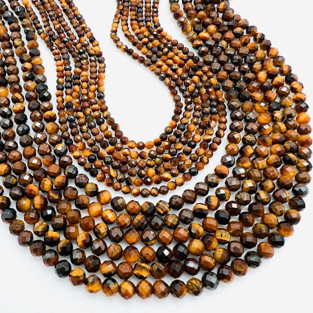 Tiger's Eye Faceted Rounds