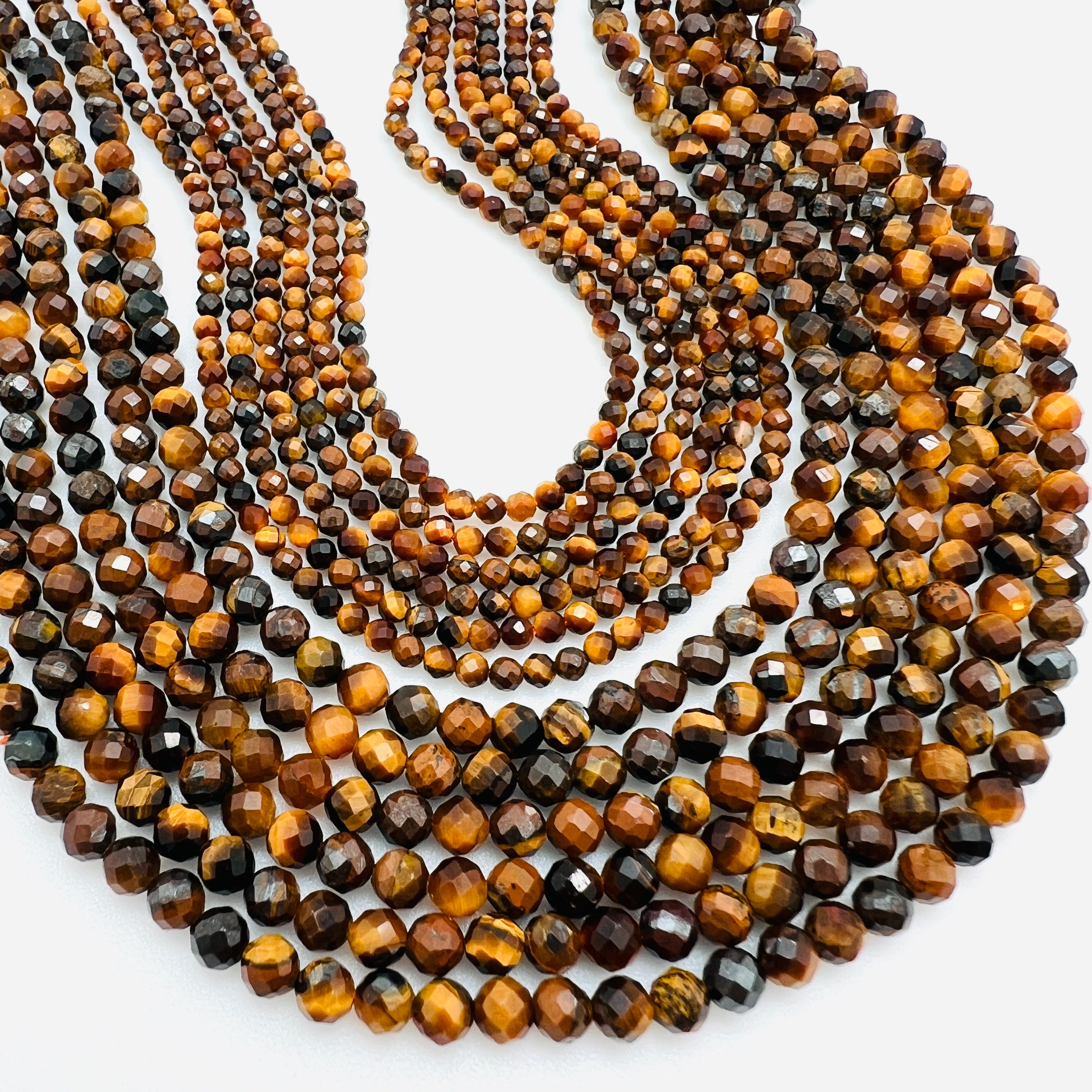Tiger's Eye Faceted Rounds