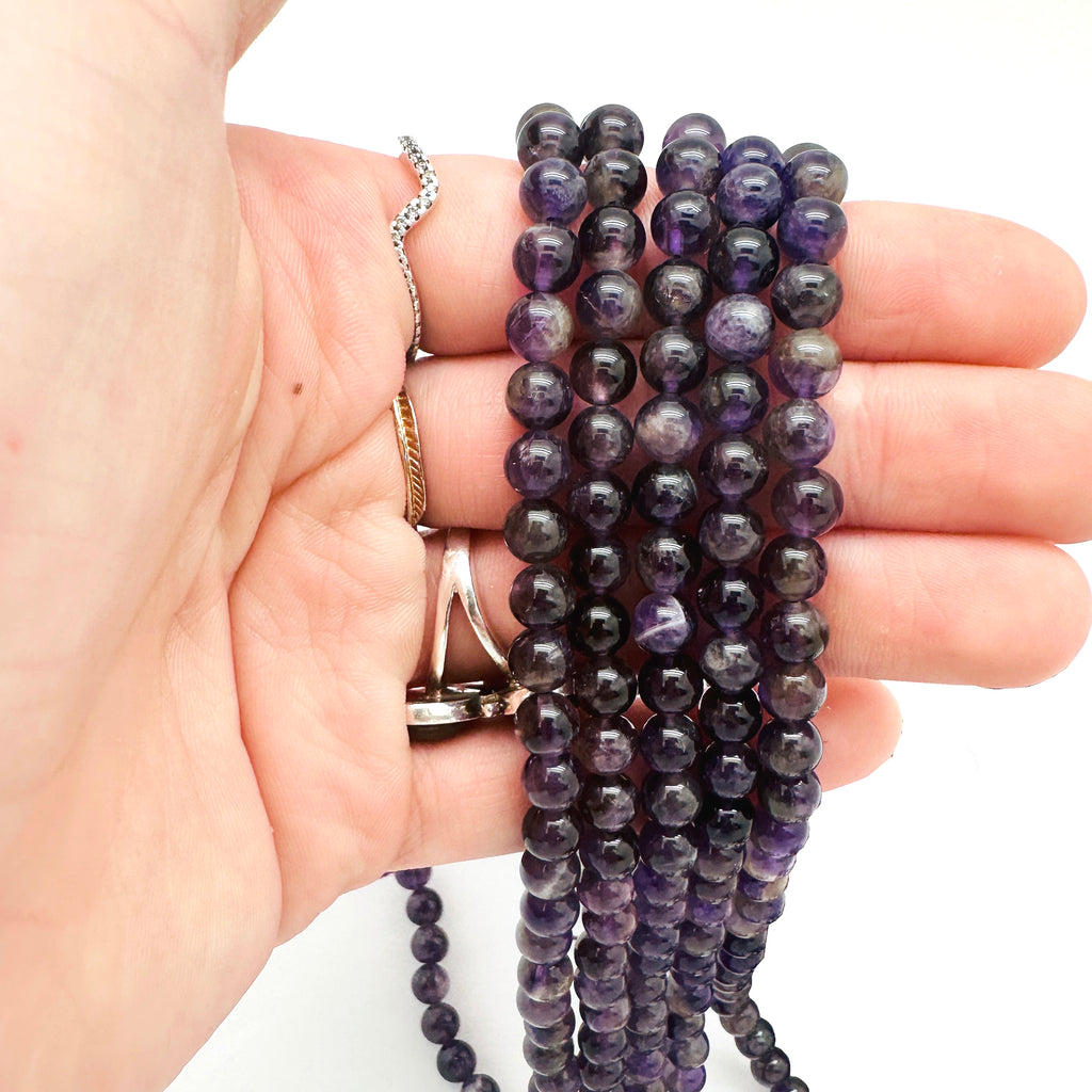 Amethyst Rounds (B Grade) - 6mm