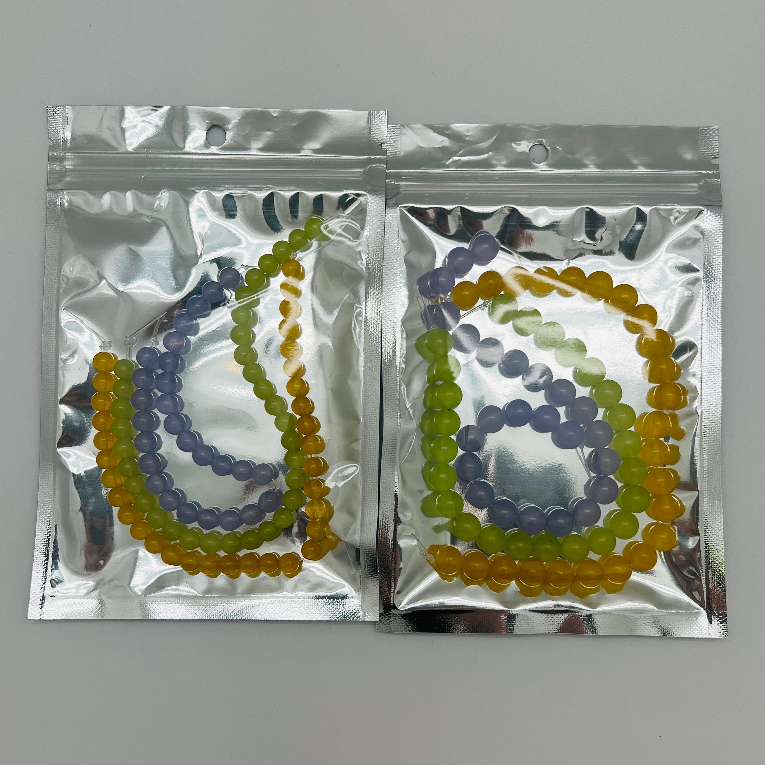 Mardi Gras Jade Mix - Smooth Round