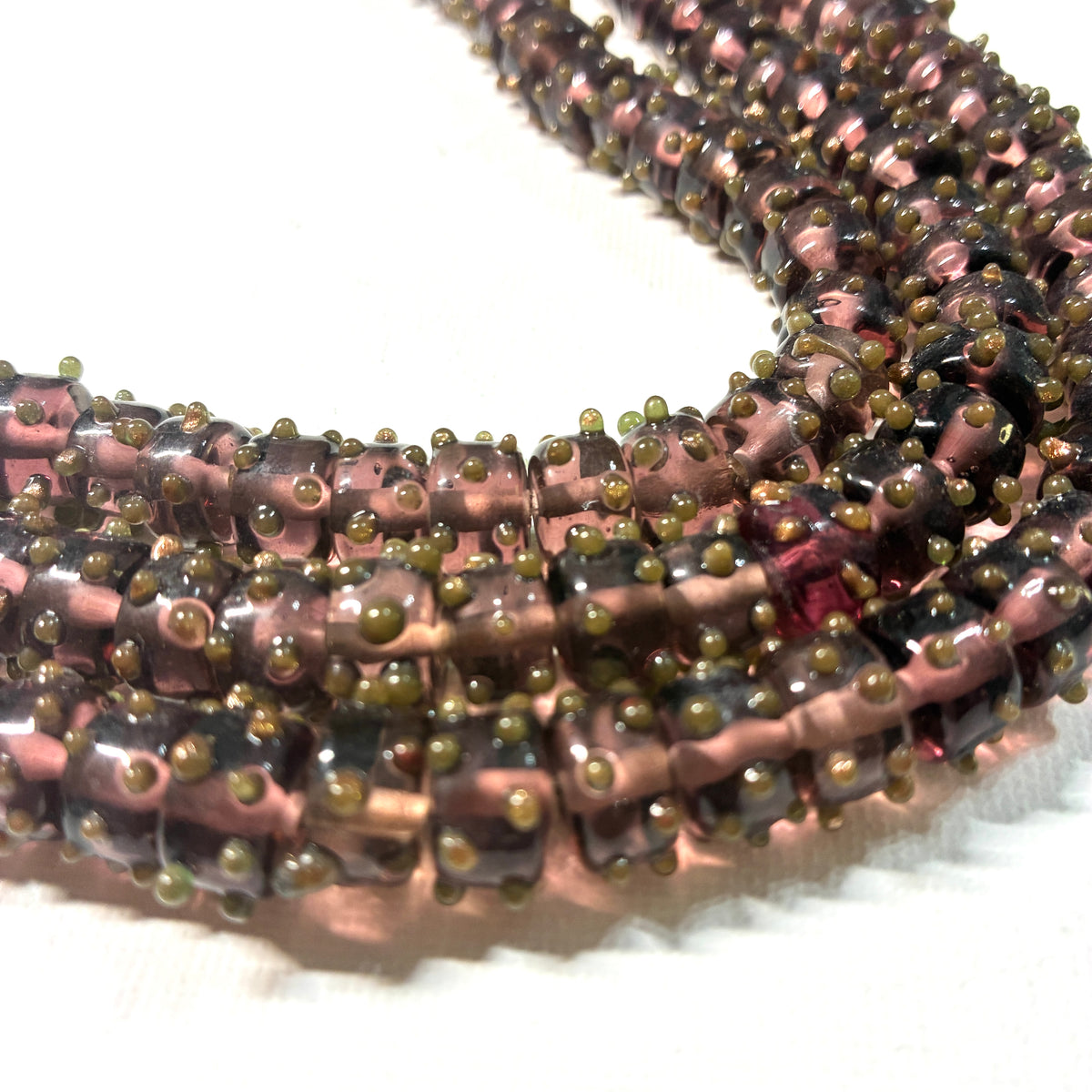Glass Dot Bead Strands - 8"