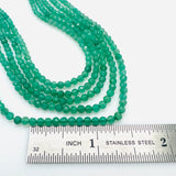 Aventurine Faceted Rounds - 3mm