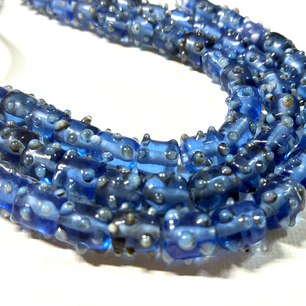 Glass Dot Bead Strands - 8"