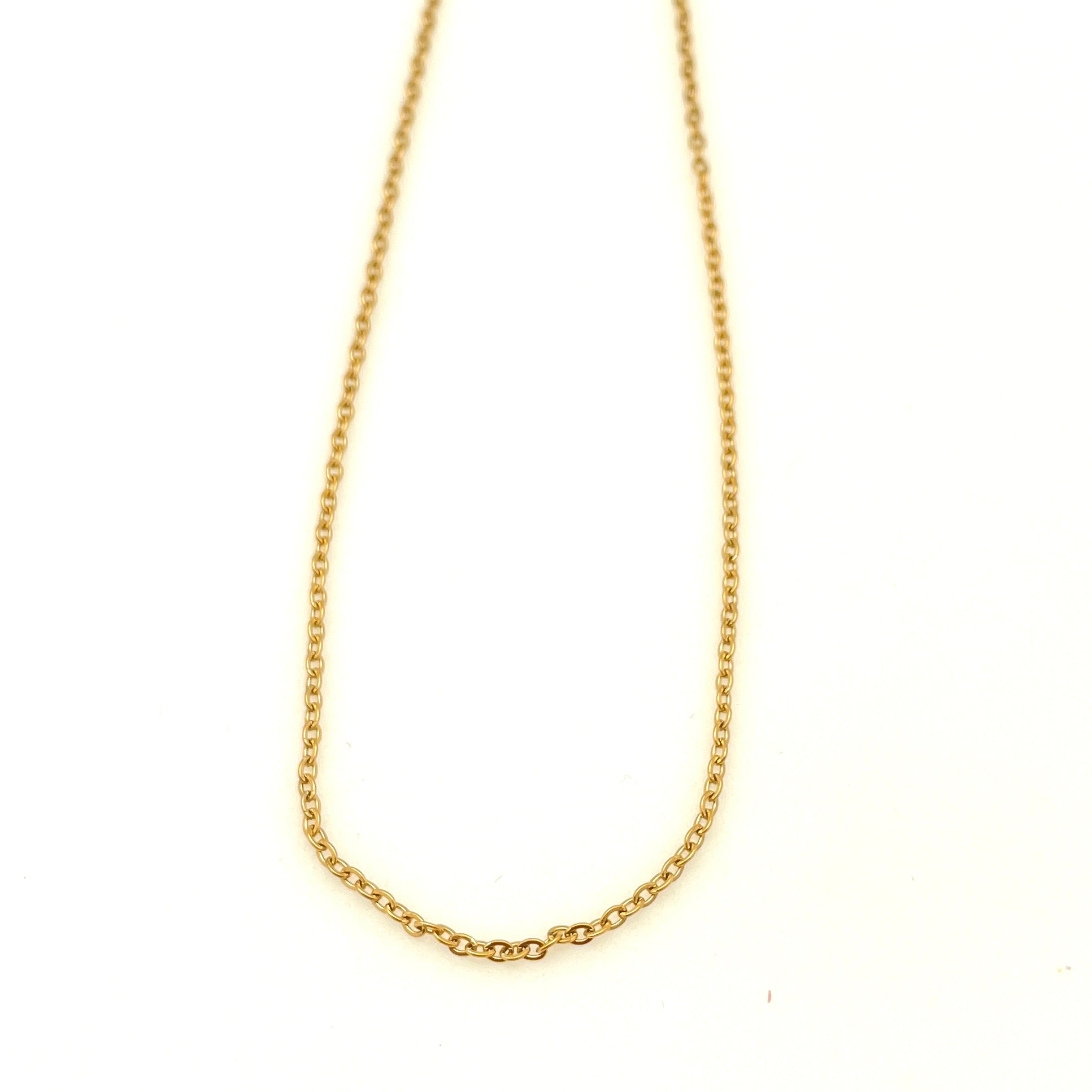 Stainless Steel Flat Cable Necklace 18”
