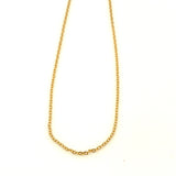 Stainless steel flat cable necklace 18”