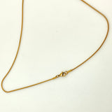 Gold Plated Stainless Steel Snake Chain 18”
