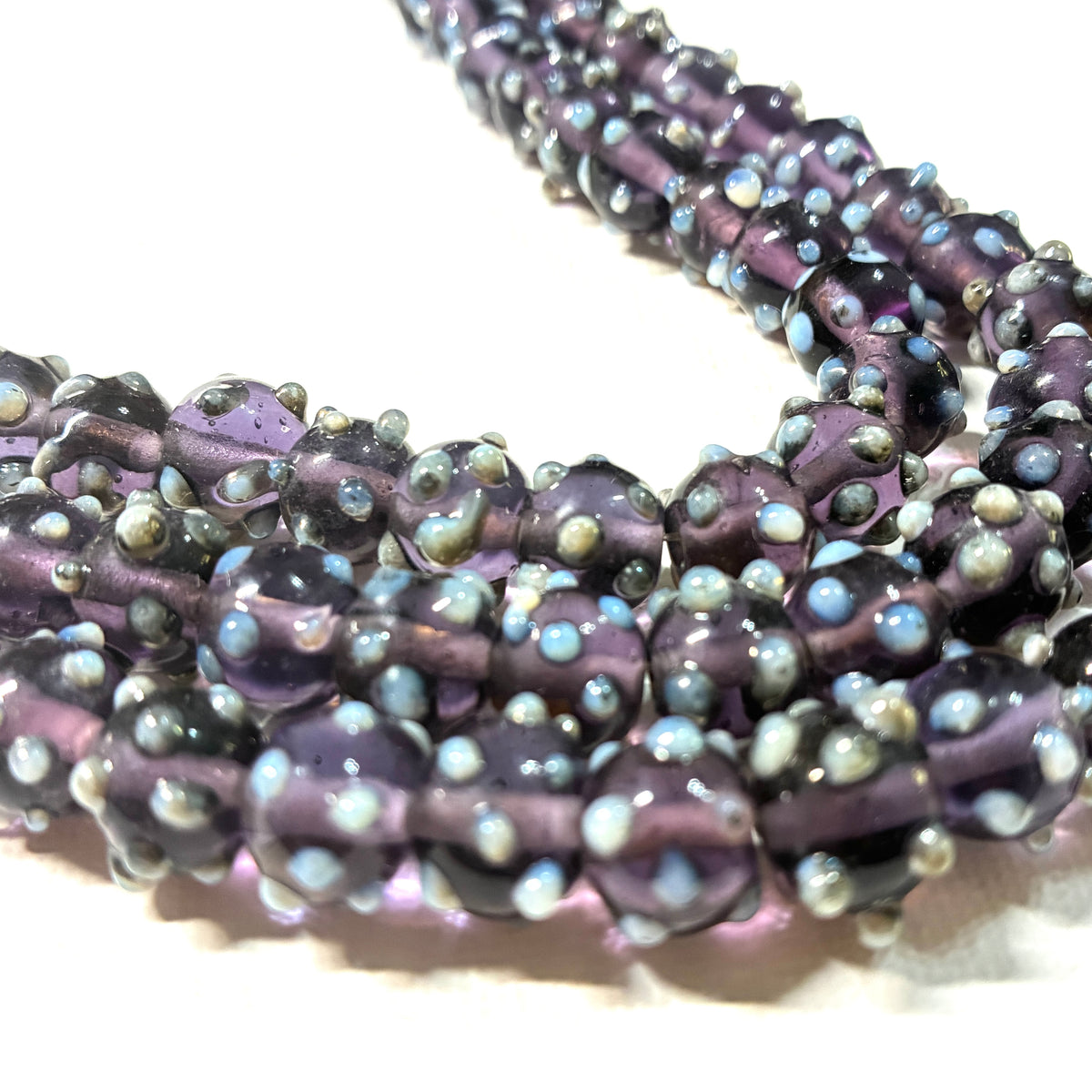 Glass Dot Bead Strands - 8"