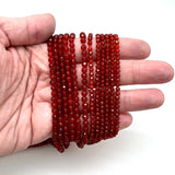 Carnelian Faceted Rounds