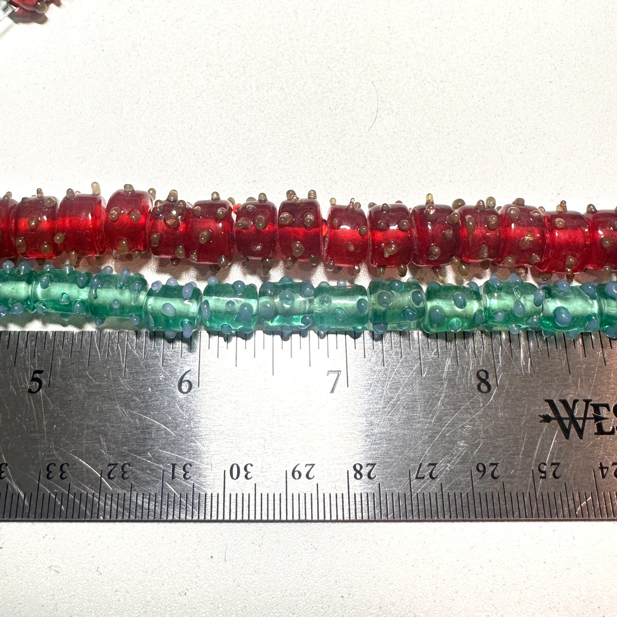 Glass Dot Bead Strands - 8"