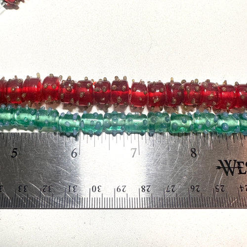 Glass Dot Bead Strands - 8"