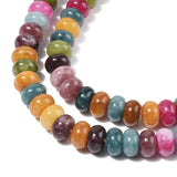 Mixed Jewel Tones Jade Rondelle Beads