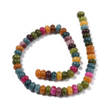 Mixed Jewel Tones Jade Rondelle Beads
