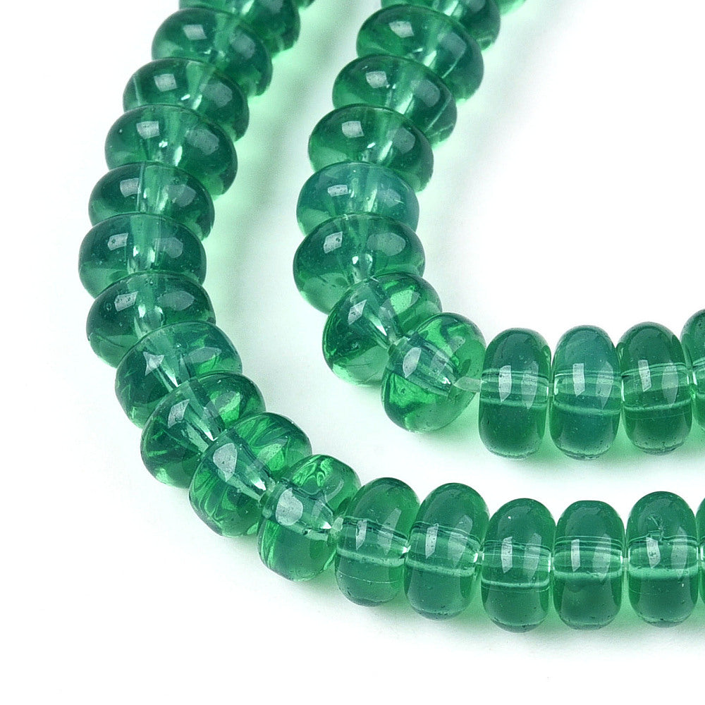 Glass Rondelles - 6x3mm