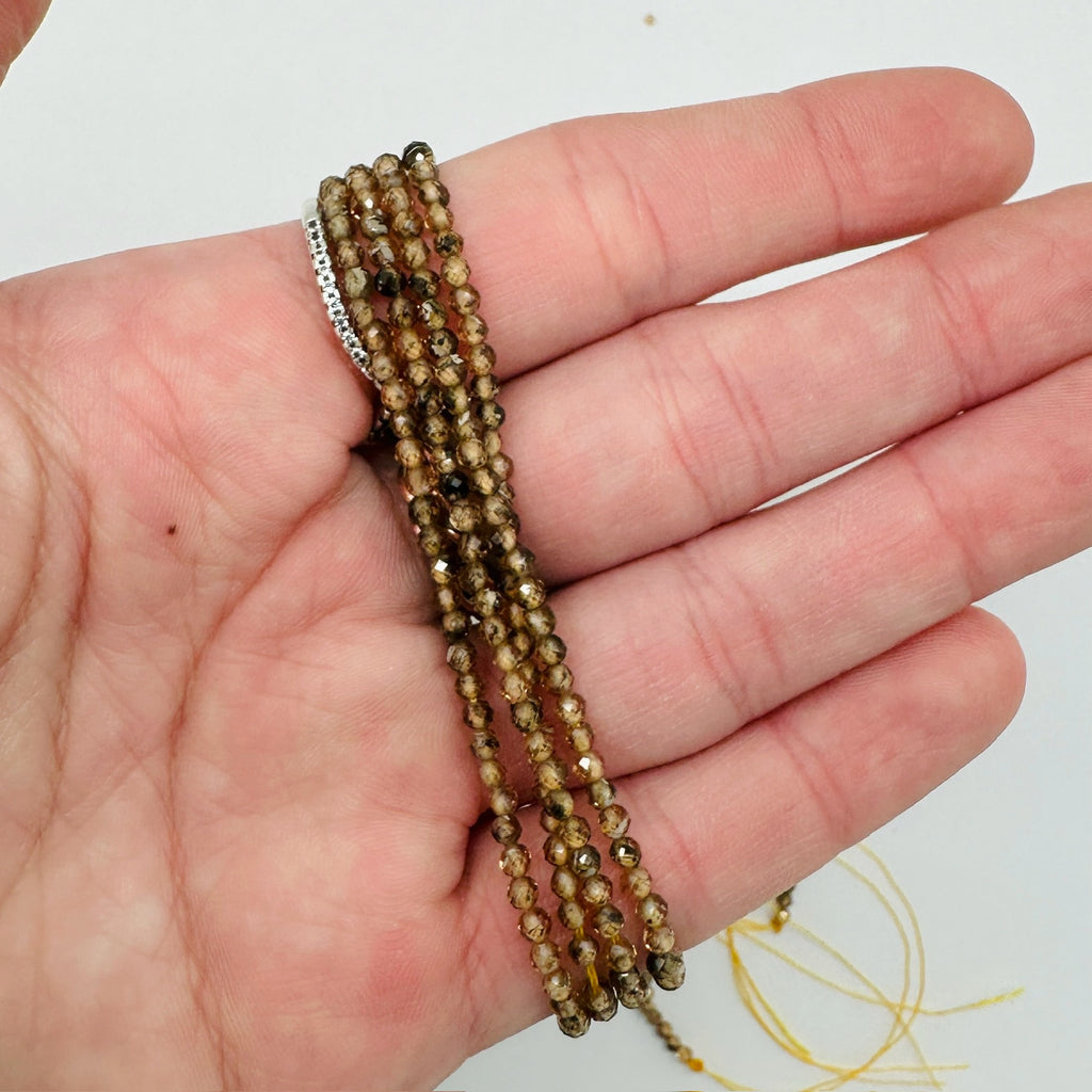 Andalusite Faceted Rounds- 2mm