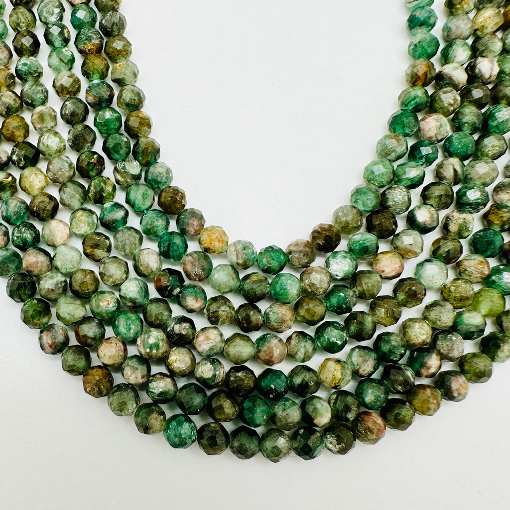 Green Tourmaline- 5mm Faceted Rounds