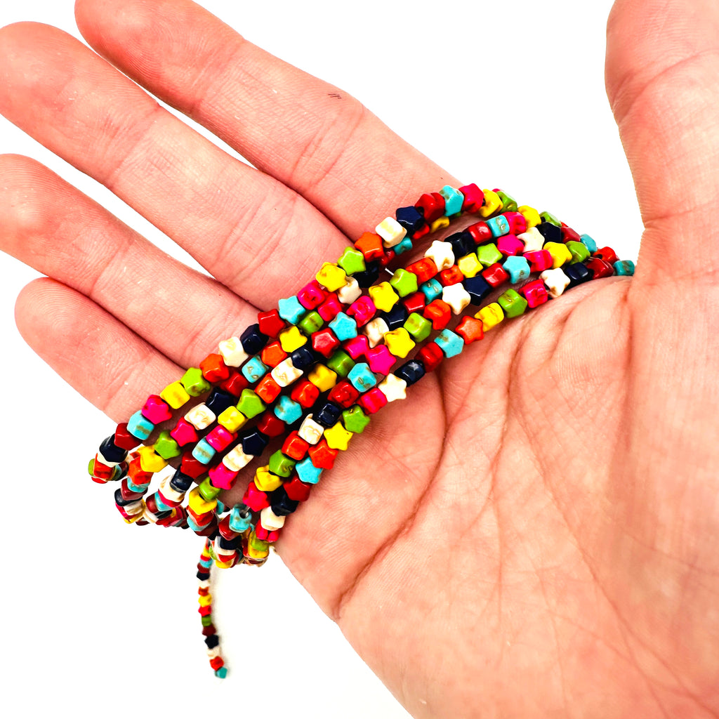 Dyed Magnesite Stars - Multi-color