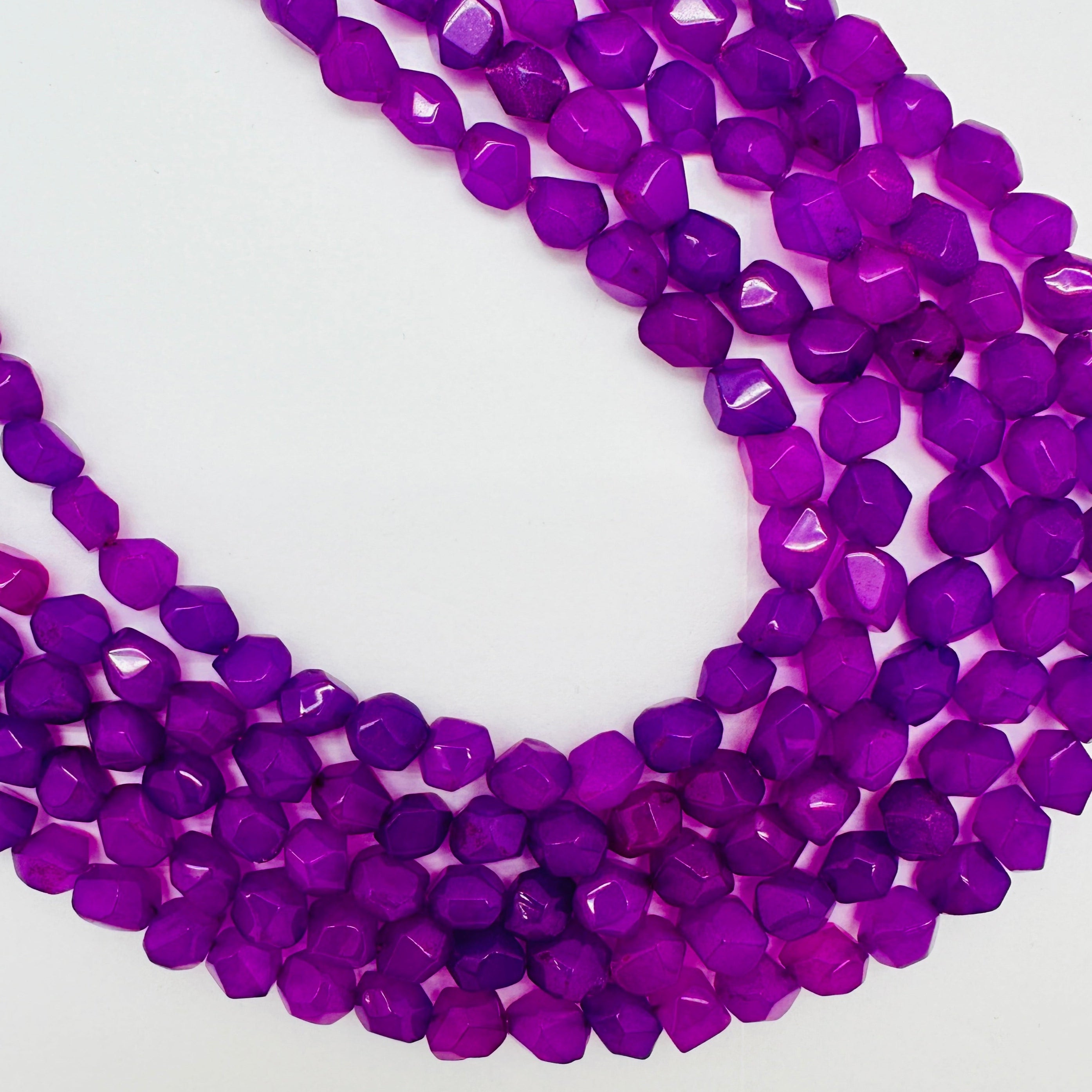 Dyed Jade- Chunky Hex