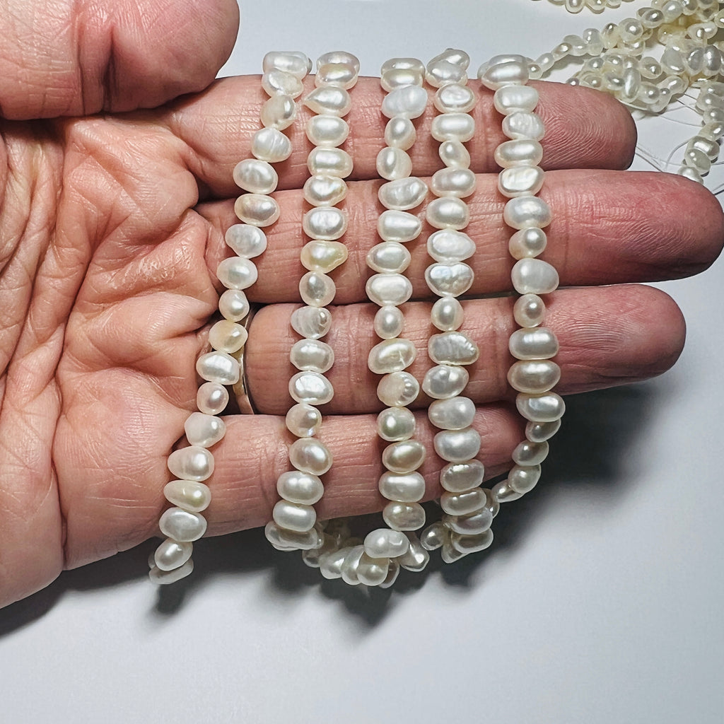 Freshwater Potato Pearls - 5x7mm