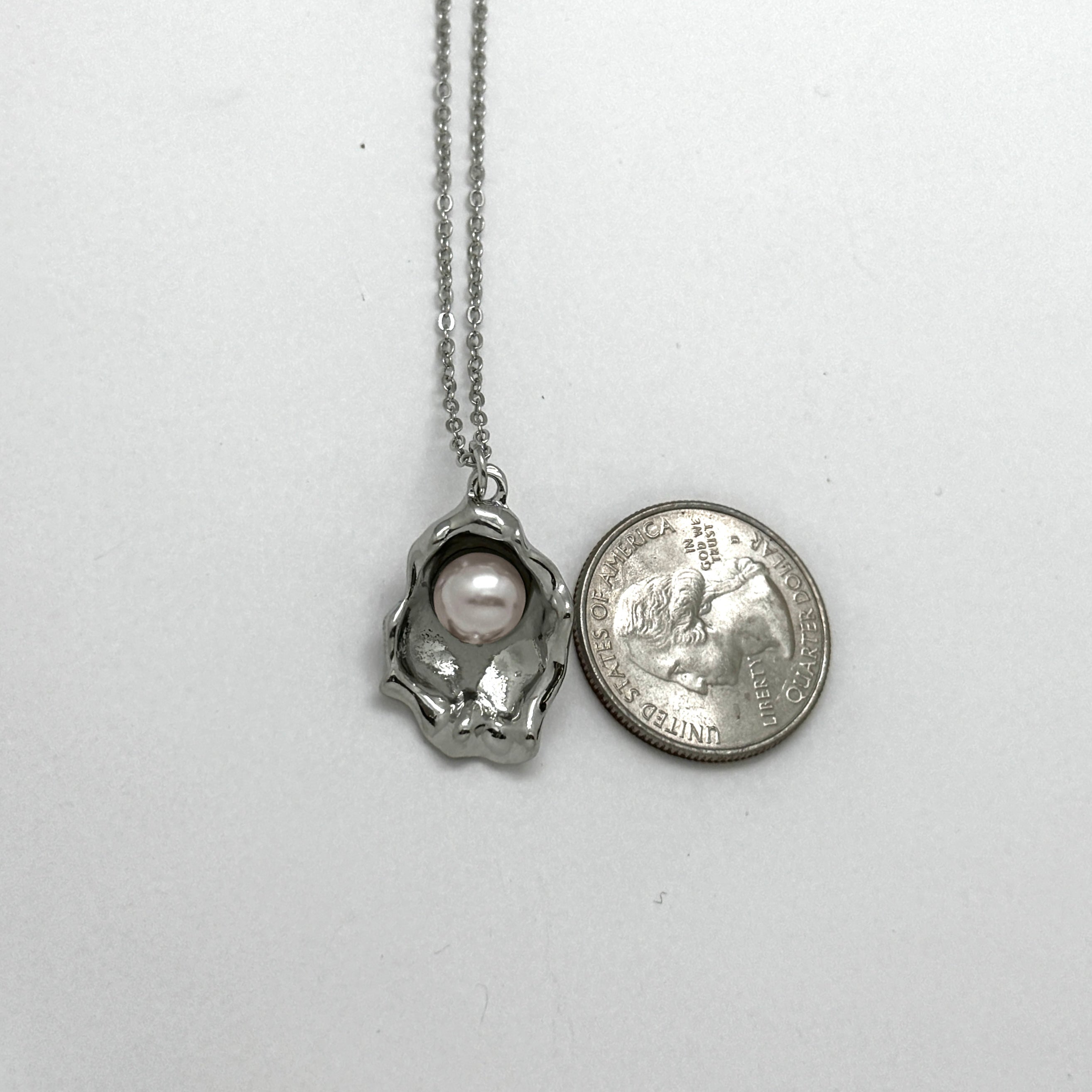 Oyster and Pearl Necklace