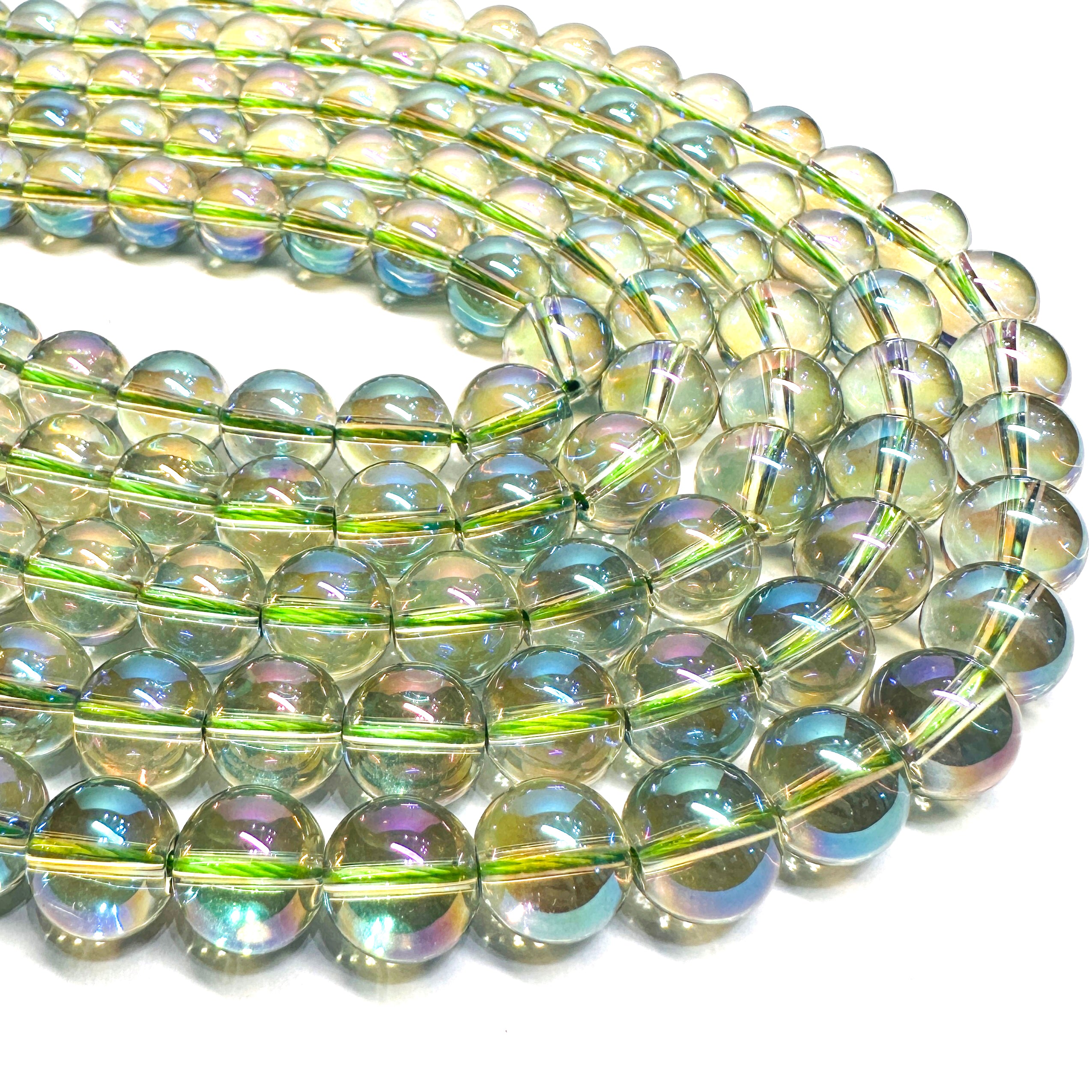 Electroplated Glass Rounds- 12mm