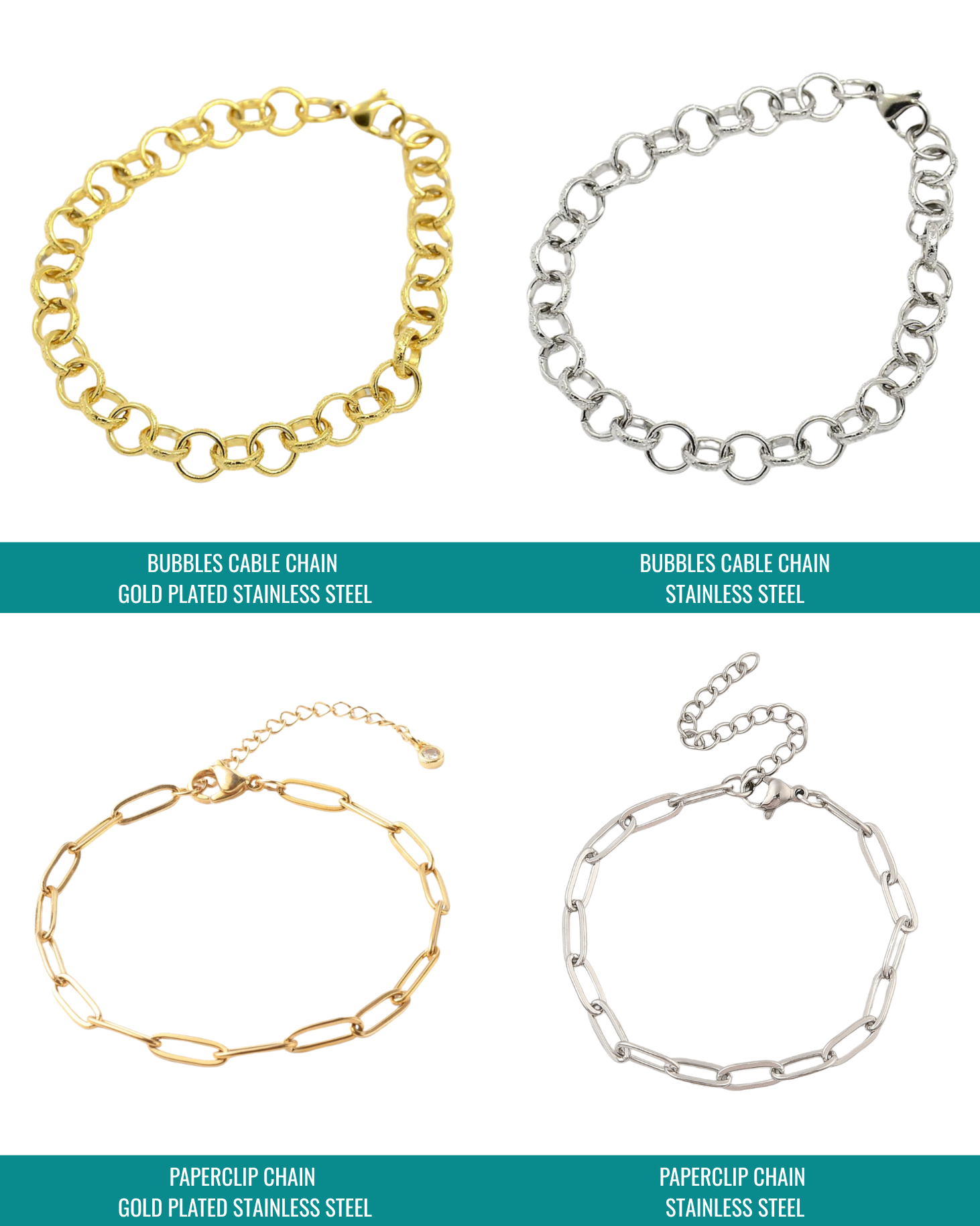 Virtual Charm Bar - Bracelet with Spaced Out Charms