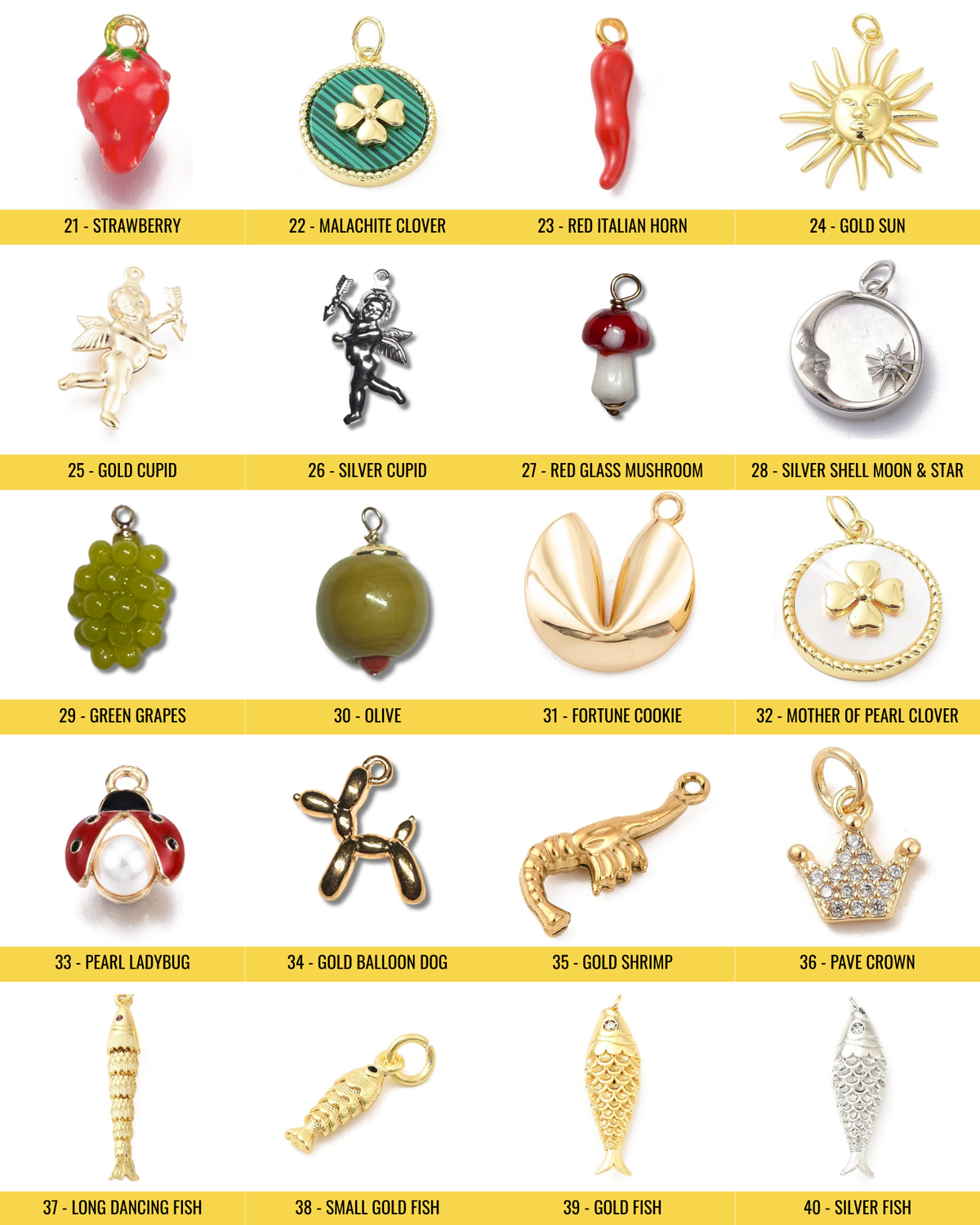 Virtual Charm Bar - Necklace with Spaced Out Charms – The Bead Shop