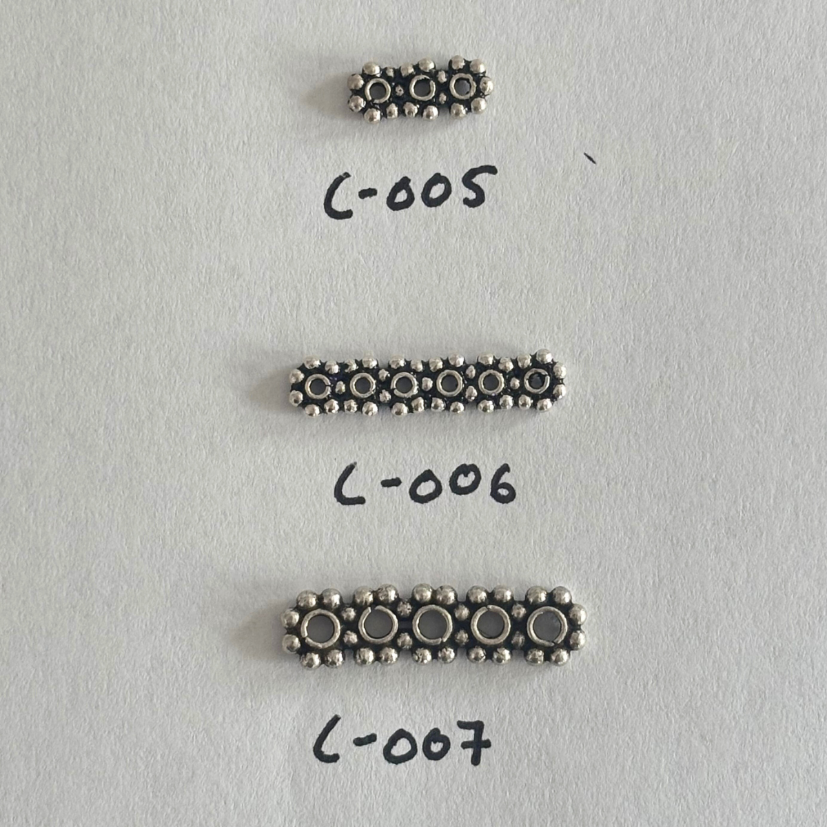 Bali Silver: Spacer Bars (pack)