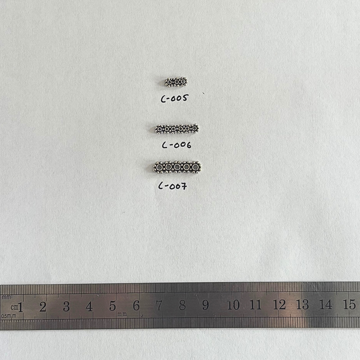 Bali Silver: Spacer Bars (pack)