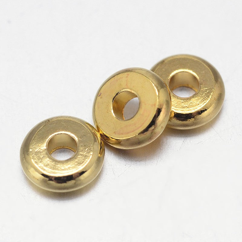 Heishi Spacers - Plated Brass - 25pcs