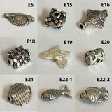 Bali Silver: Shaped Beads (pack)