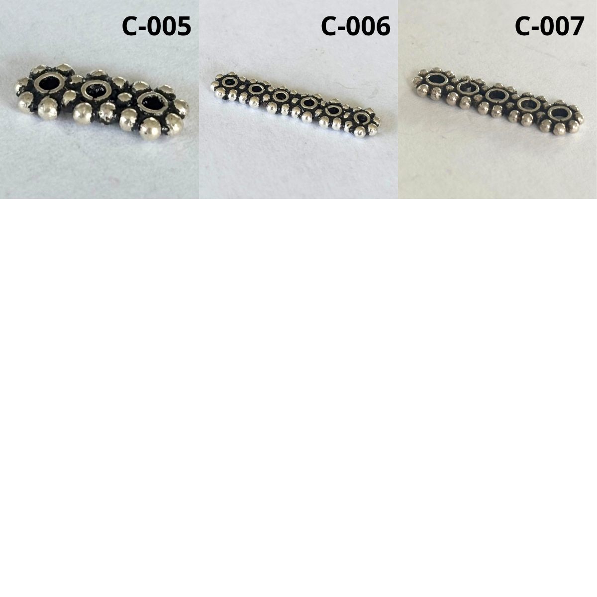 Bali Silver: Spacer Bars (pack)