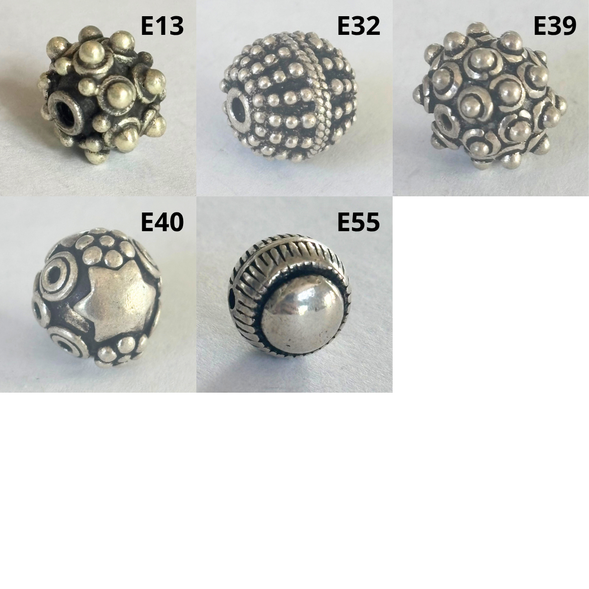 Bali Silver: Round Beads (pack)