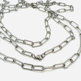 Round Paperclip Chain - Stainless
