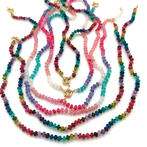 Dyed Jade Necklaces