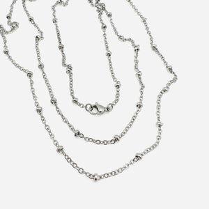 Satellite Chain Necklace - Stainless - 17.5"