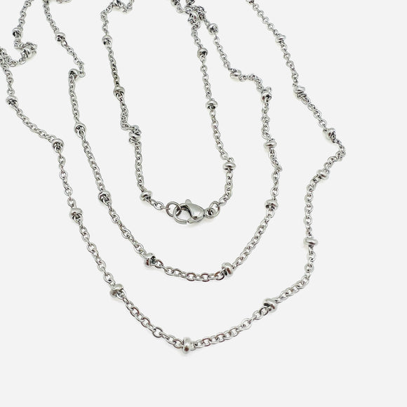 Satellite Chain Necklace - Stainless - 17.5