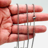 Rolo Chain Necklace - Stainless - 24"
