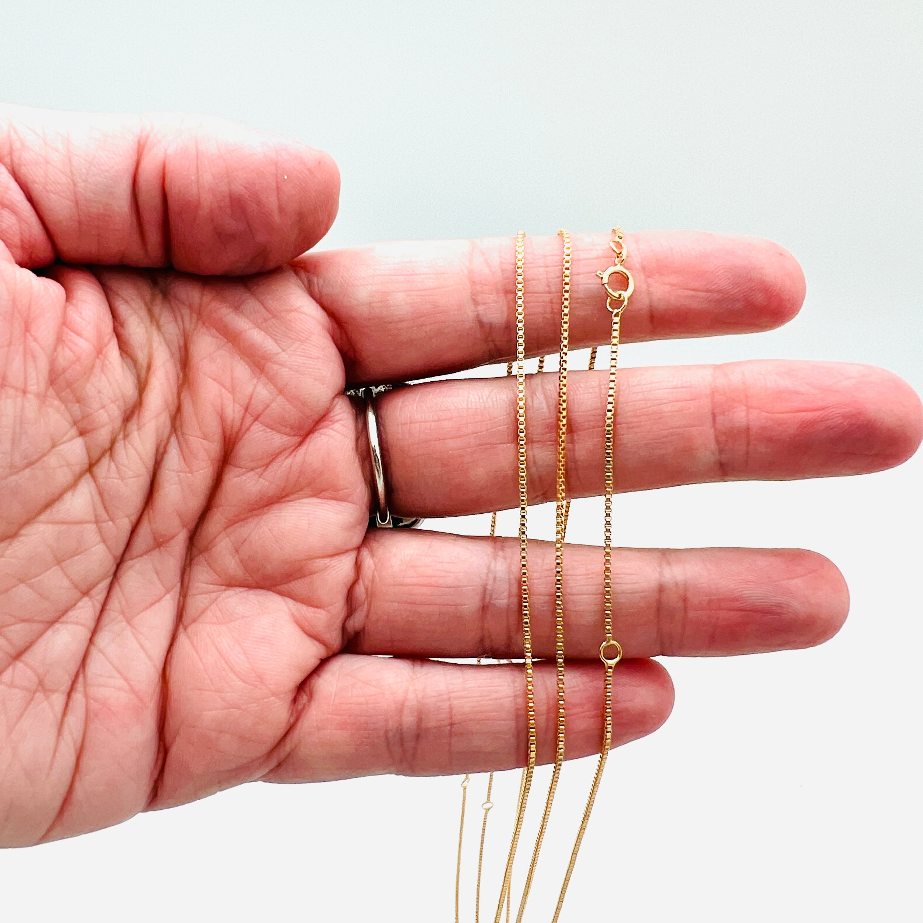 Gold-Filled Box Chain - 16"