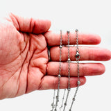 Large Bead Satellite Chain Necklace - Stainless - 20"