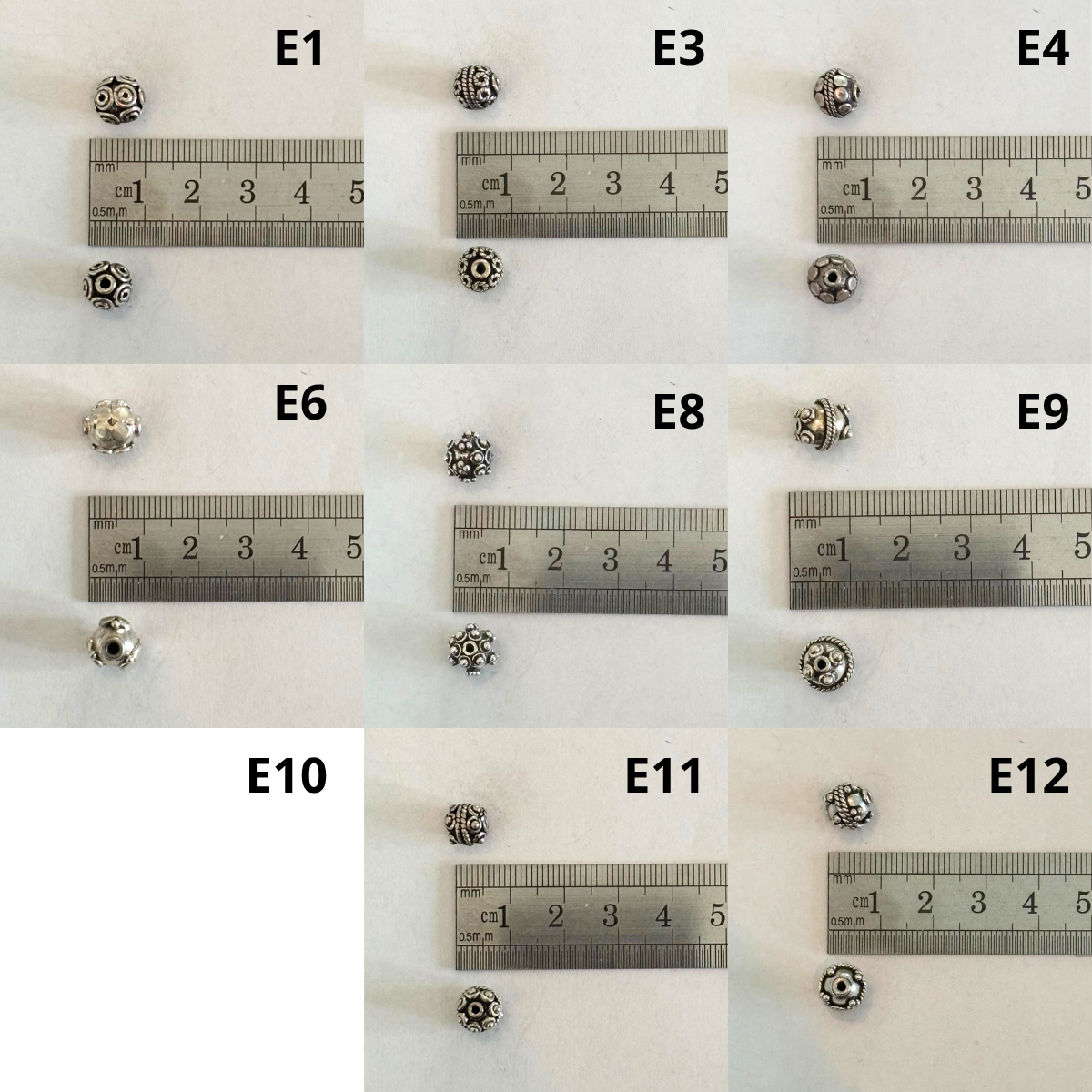 Bali Silver: Round Beads (pack)