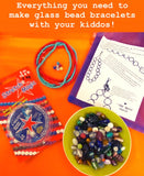 beading kit to make your own jewelry. kit includes supplies to make stretch bracelets with seed beads and glass beads