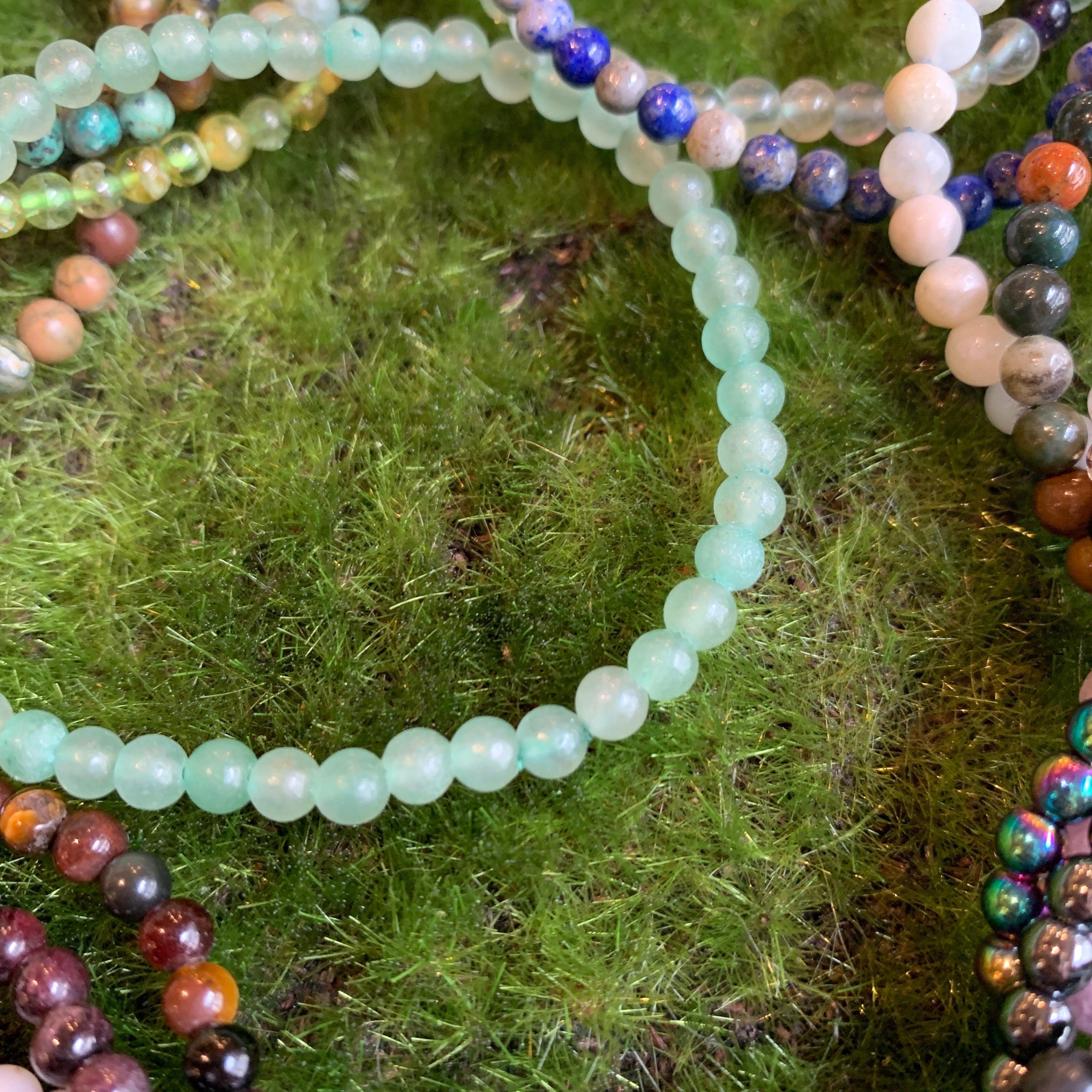 Stone Stretchy Bracelets - 4mm