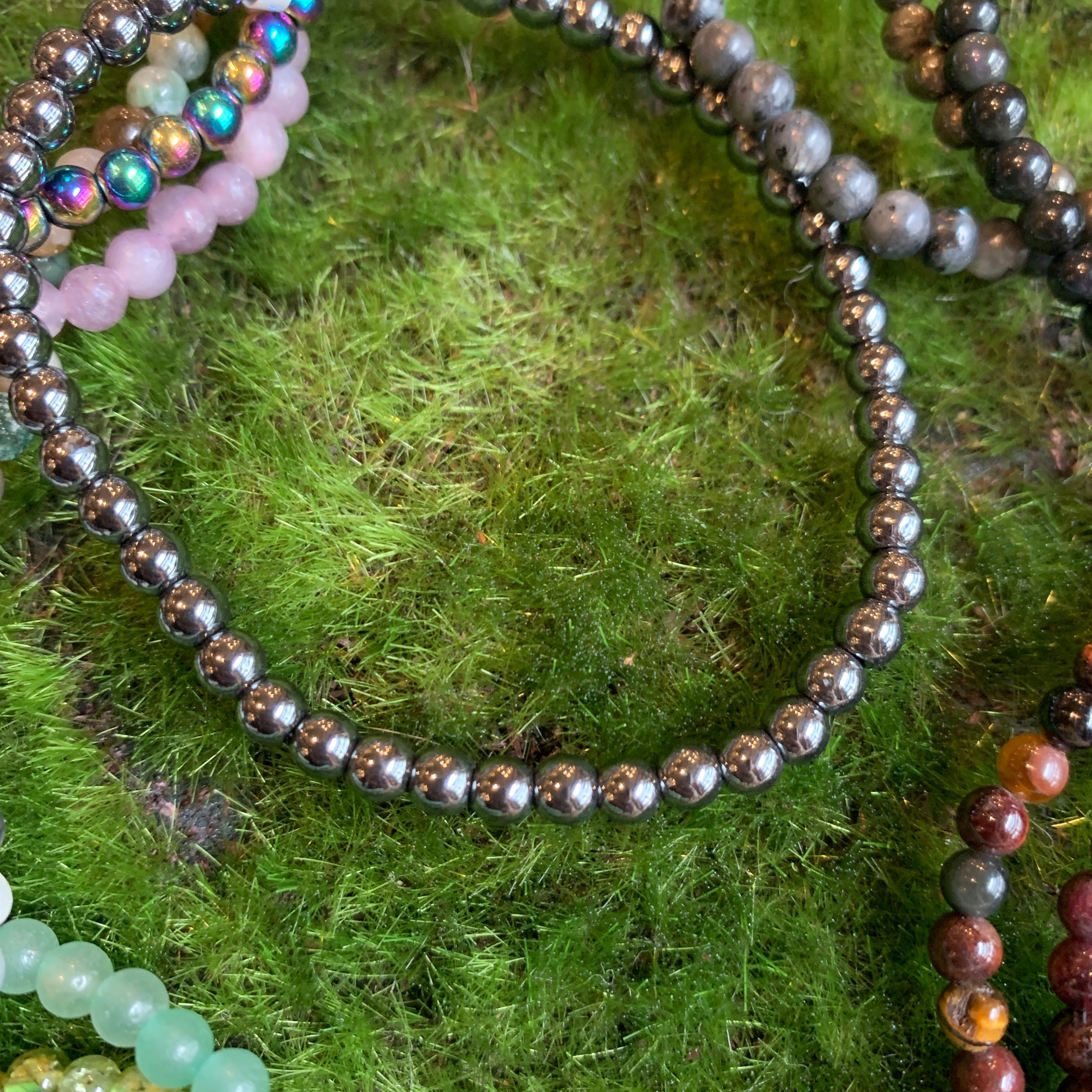 Stone Stretchy Bracelets - 4mm