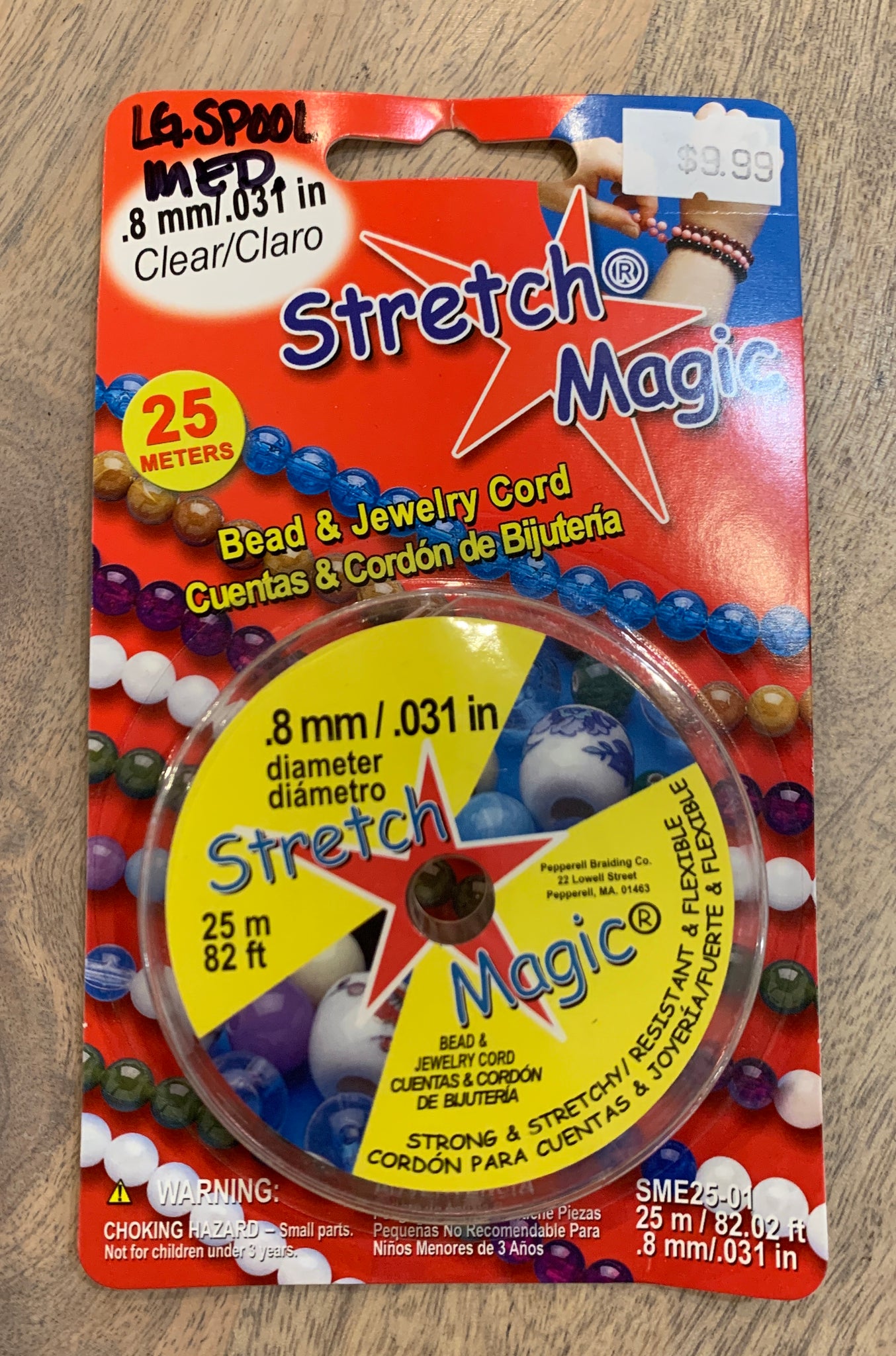 Stretch Magic 1mm Bead & Jewelry Cord 5Meters - Clear