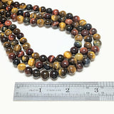 Multicolor Tiger's Eye Beads - 8mm