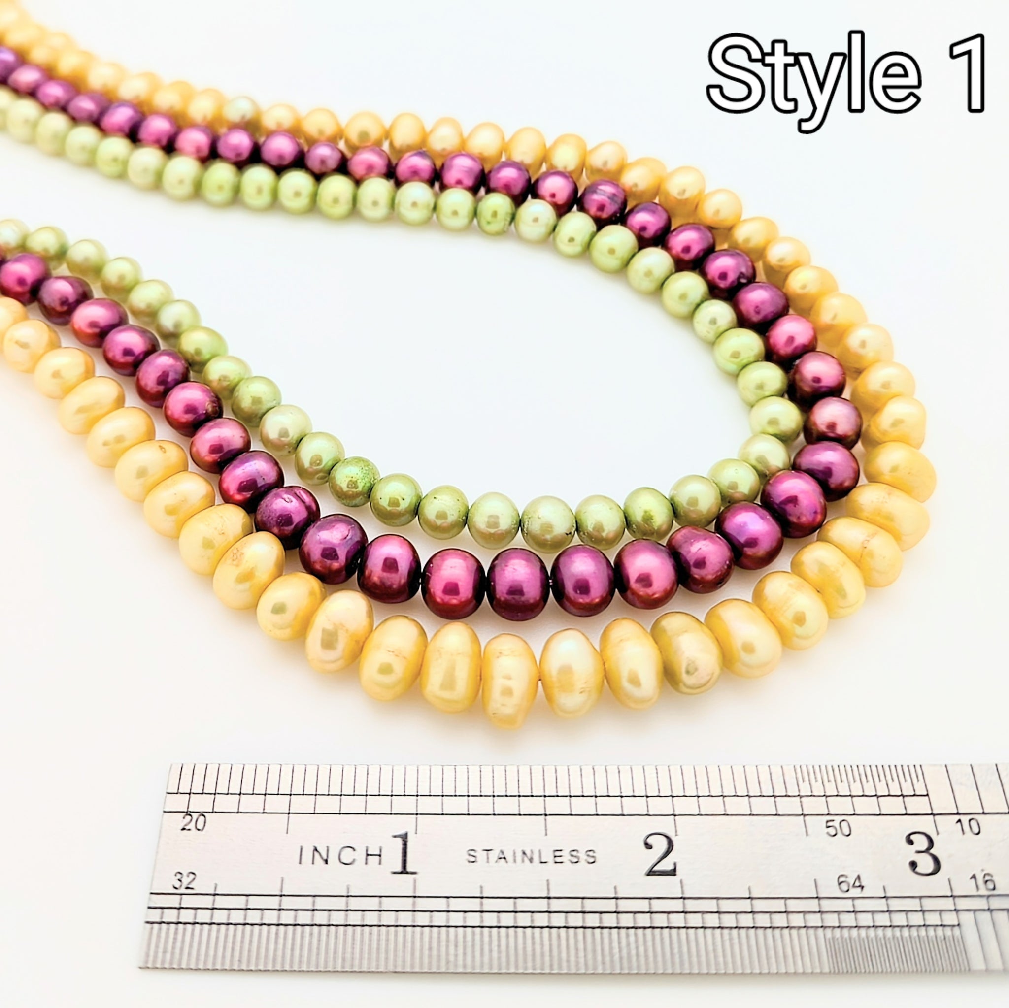 20 Inch Pearl Dragon Necklace Double Strand 18K Gold w/ Diamonds & Ruby Eyes