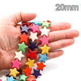 Dyed Magnesite Stars - Multi-color