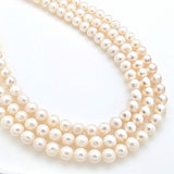 7 - 8 mm Round White Freshwater Pearls