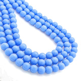 Blue Aragonite Rounds - 8mm